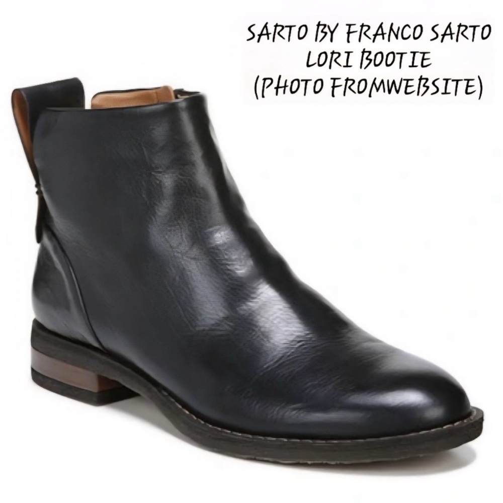 Franco Sarto Black Ankle Boots Sleek Design